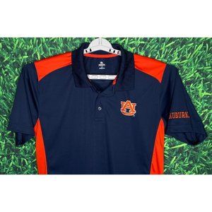 Auburn Tigers AU War Eagle Blue Orange Short Sleeve Polo Shirt Men’s Large